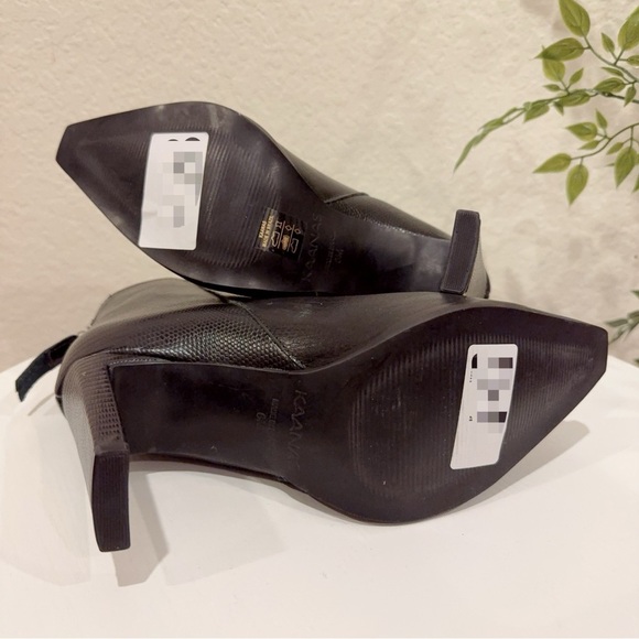 Kaanas Mizar Square Tip Slim High Heel Booties in Black NWOT Size 6M - Picture 8 of 12